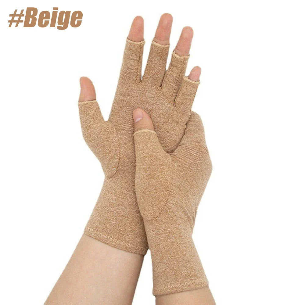 Crafter's Compression Gloves (Open-Finger) — 2-Pack + Free "Keep Making" Hand Wellness Guide
