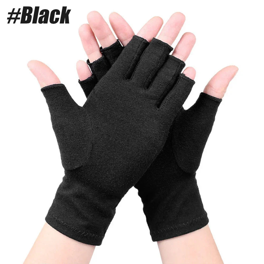Crafter's Compression Gloves (Open-Finger) — 2-Pack + Free "Keep Making" Hand Wellness Guide