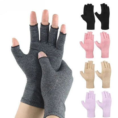 Crafter's Compression Gloves (Open-Finger) — 2-Pack + Free "Keep Making" Hand Wellness Guide