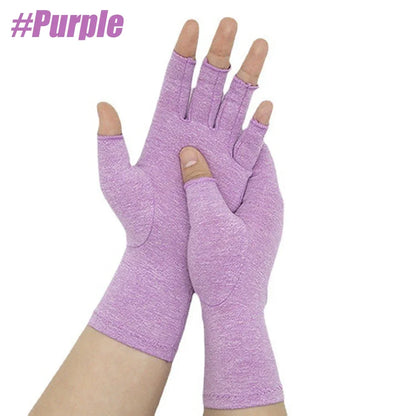 Crafter's Compression Gloves (Open-Finger) — 2-Pack + Free "Keep Making" Hand Wellness Guide