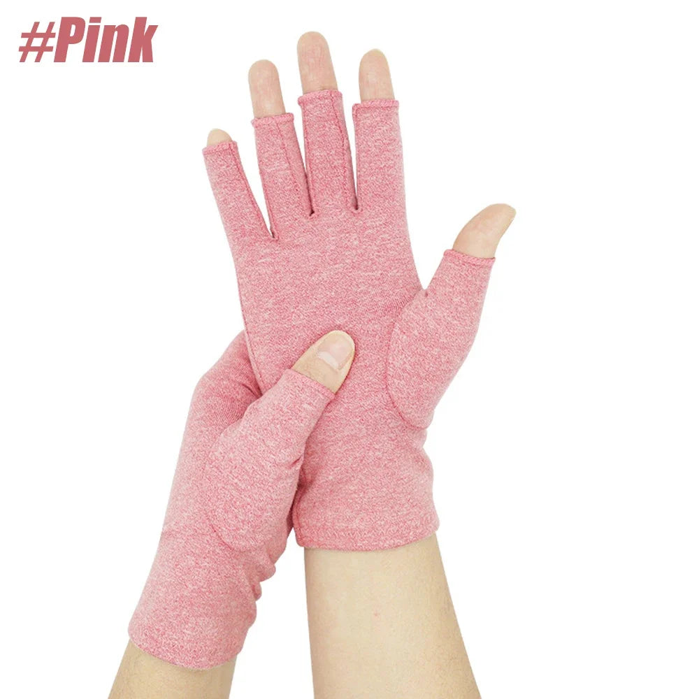 Crafter's Compression Gloves (Open-Finger) — 2-Pack + Free 